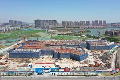 連云港市第一人民醫院開發區院區門診樓封頂